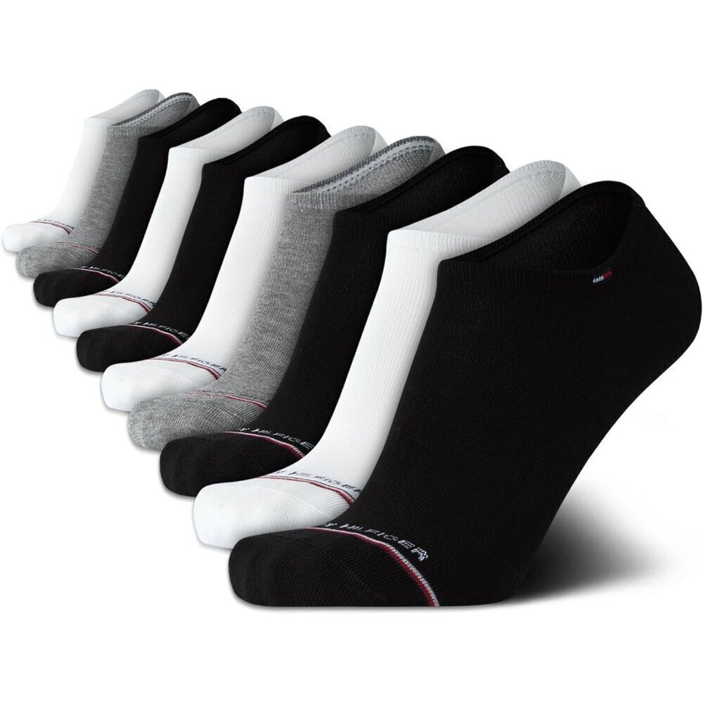 🆕Men Black White Grey 10Pack Cotton Blend Stretch Athletic Invisible Liner Sock